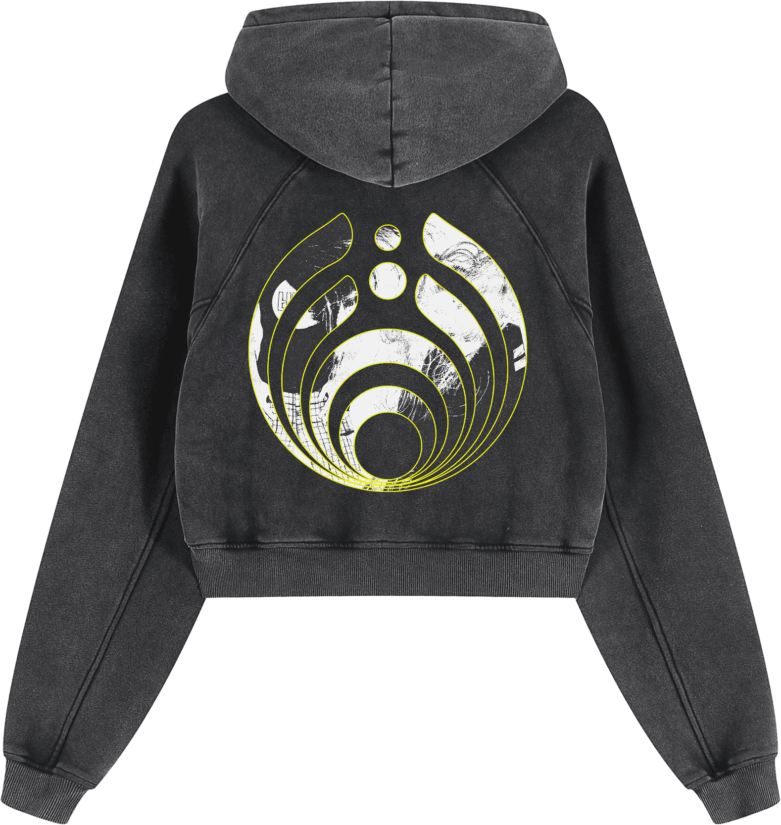 Double Vision Cropped Hoodie