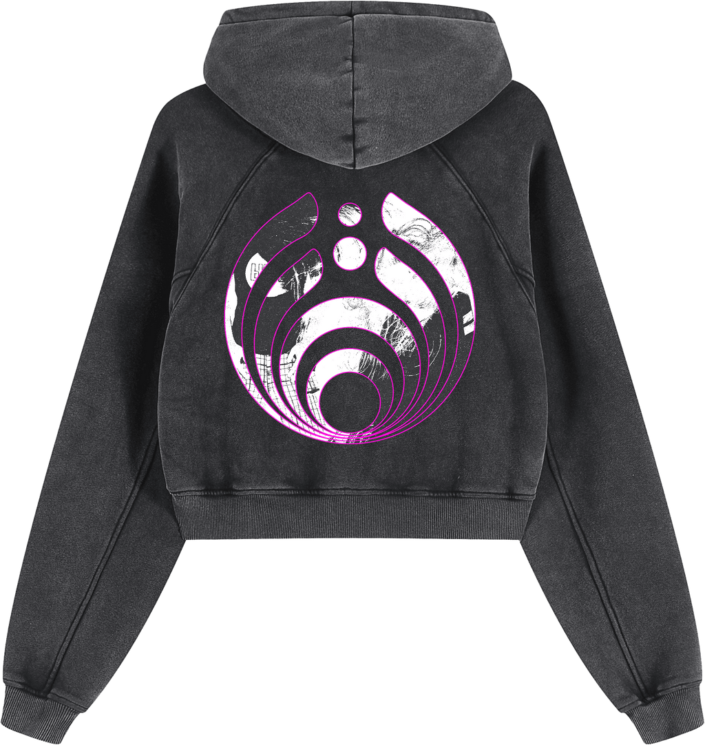 Double Vision Cropped Hoodie