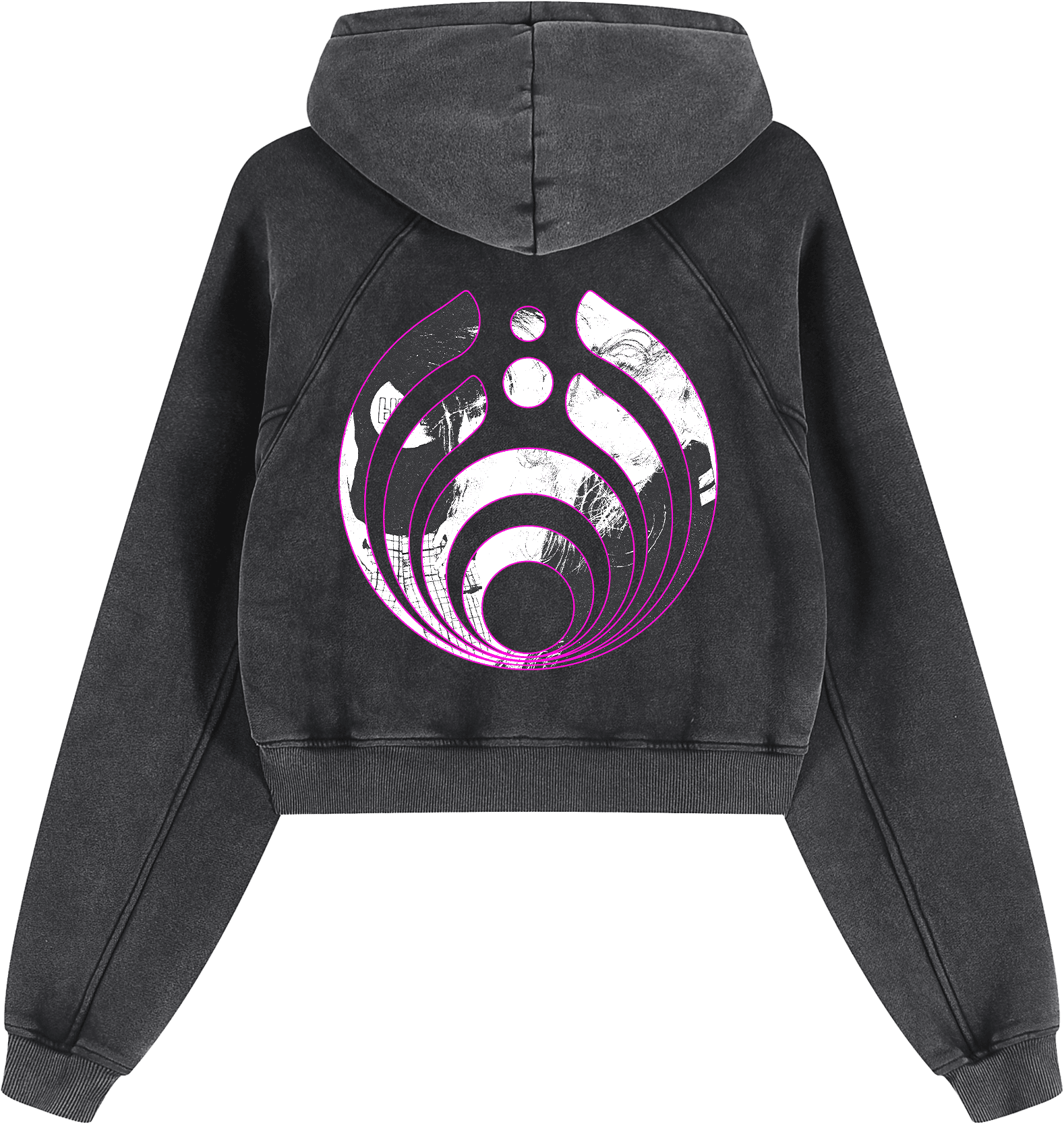 Double Vision Cropped Hoodie