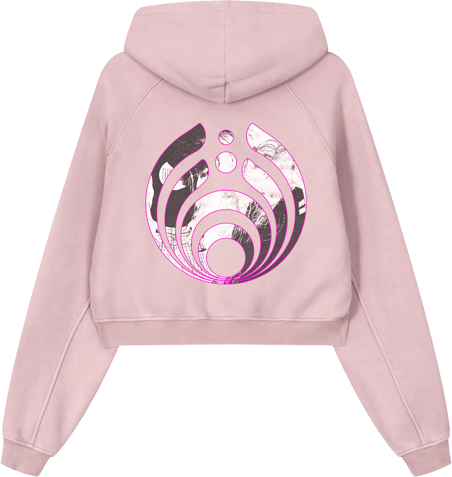 Double Vision Cropped Hoodie