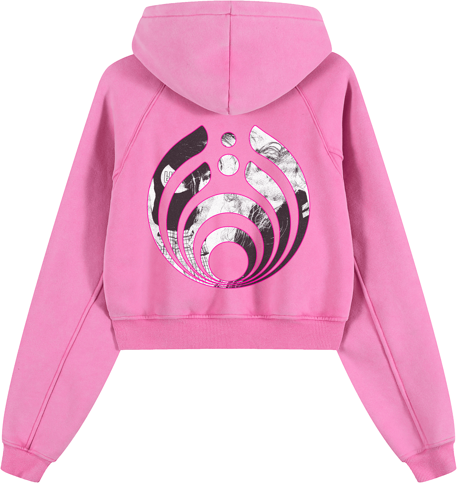 Double Vision Cropped Hoodie