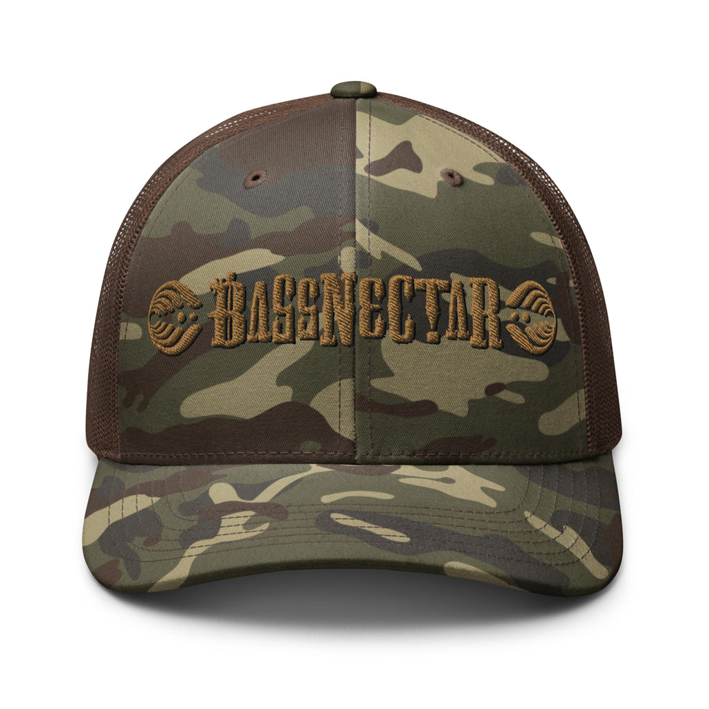 Bassnectar Throwback Logo Camo Trucker Hat