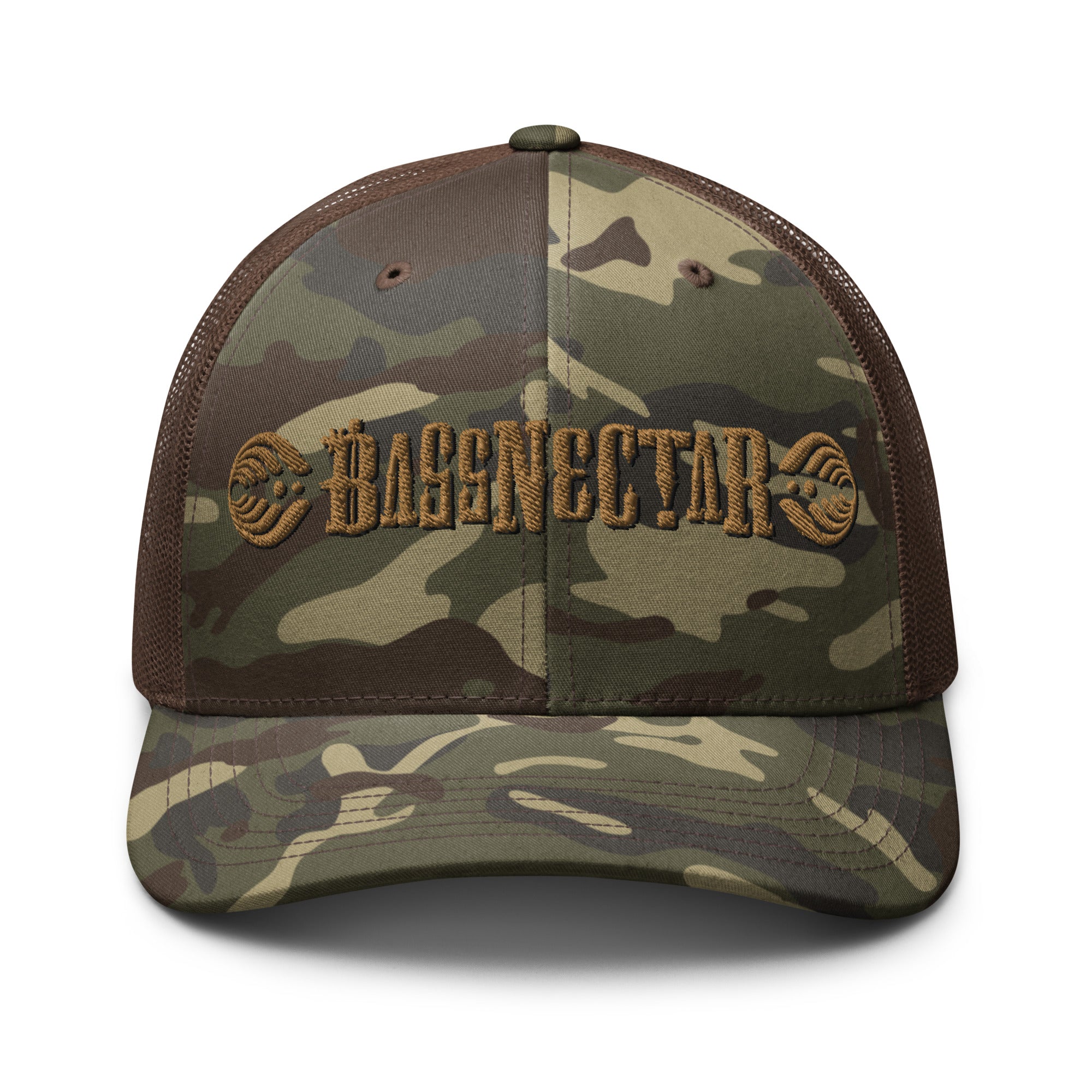 Bassnectar Throwback Logo Camo Trucker Hat