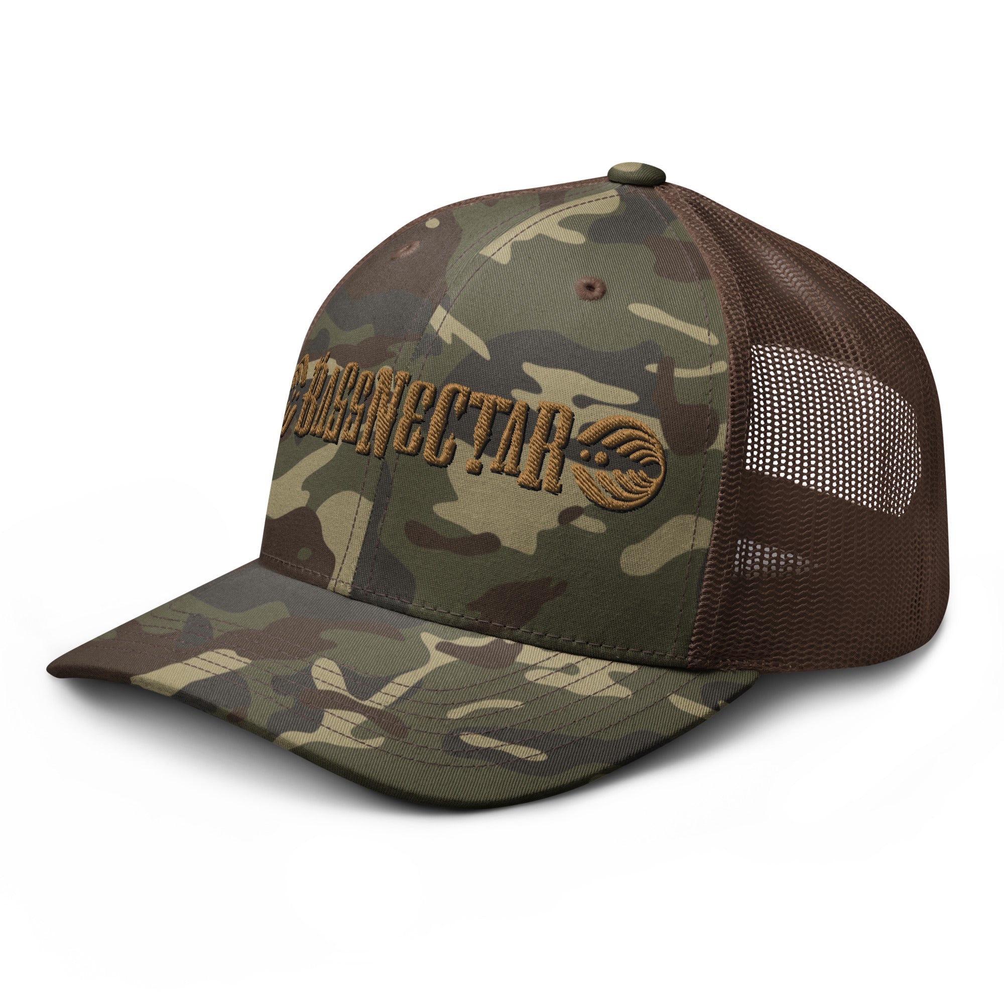 Bassnectar Throwback Logo Camo Trucker Hat