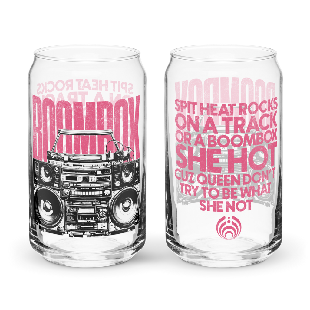 Boombox "She Hot" Can-shaped glass