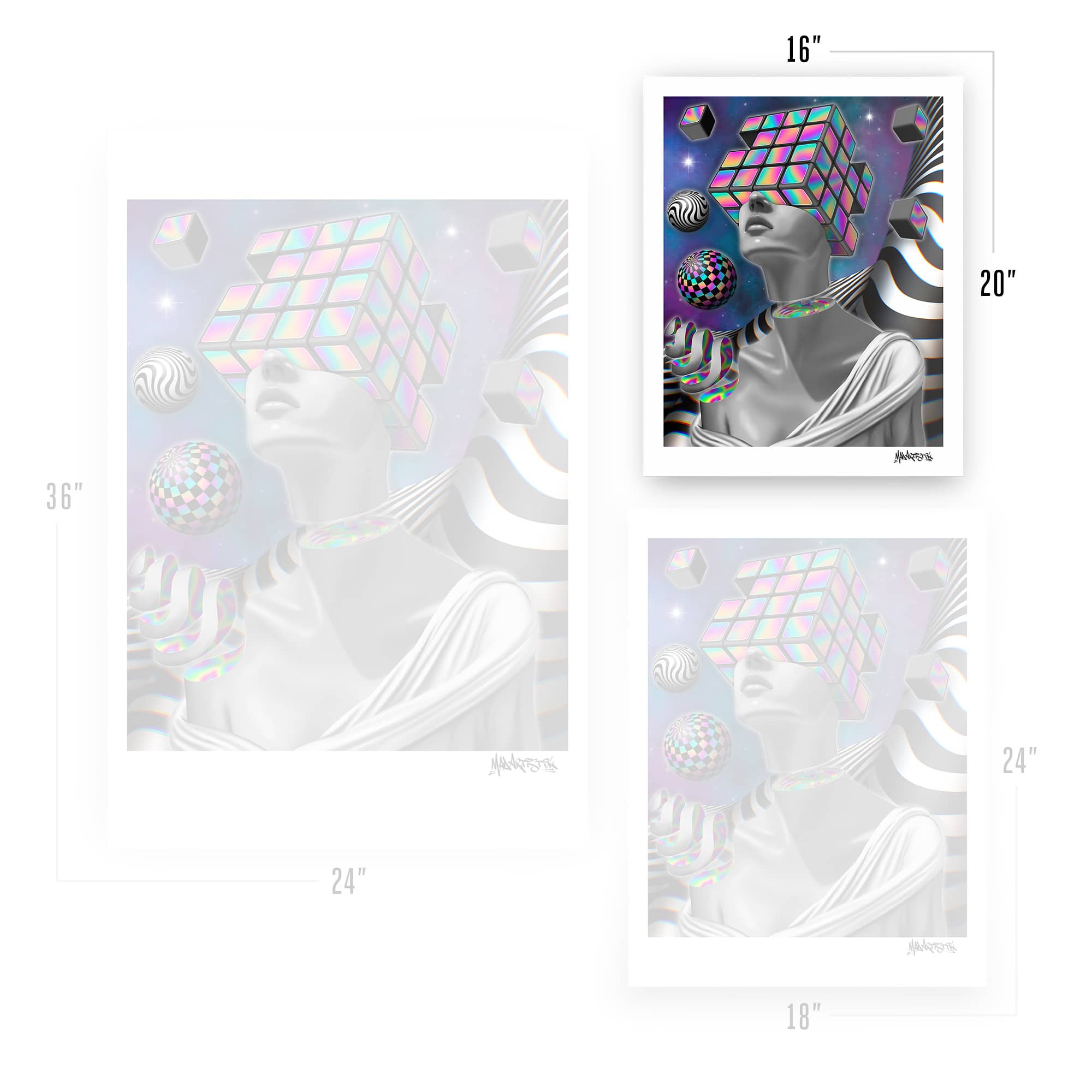 Mad Artistik | Cubes | Art Print