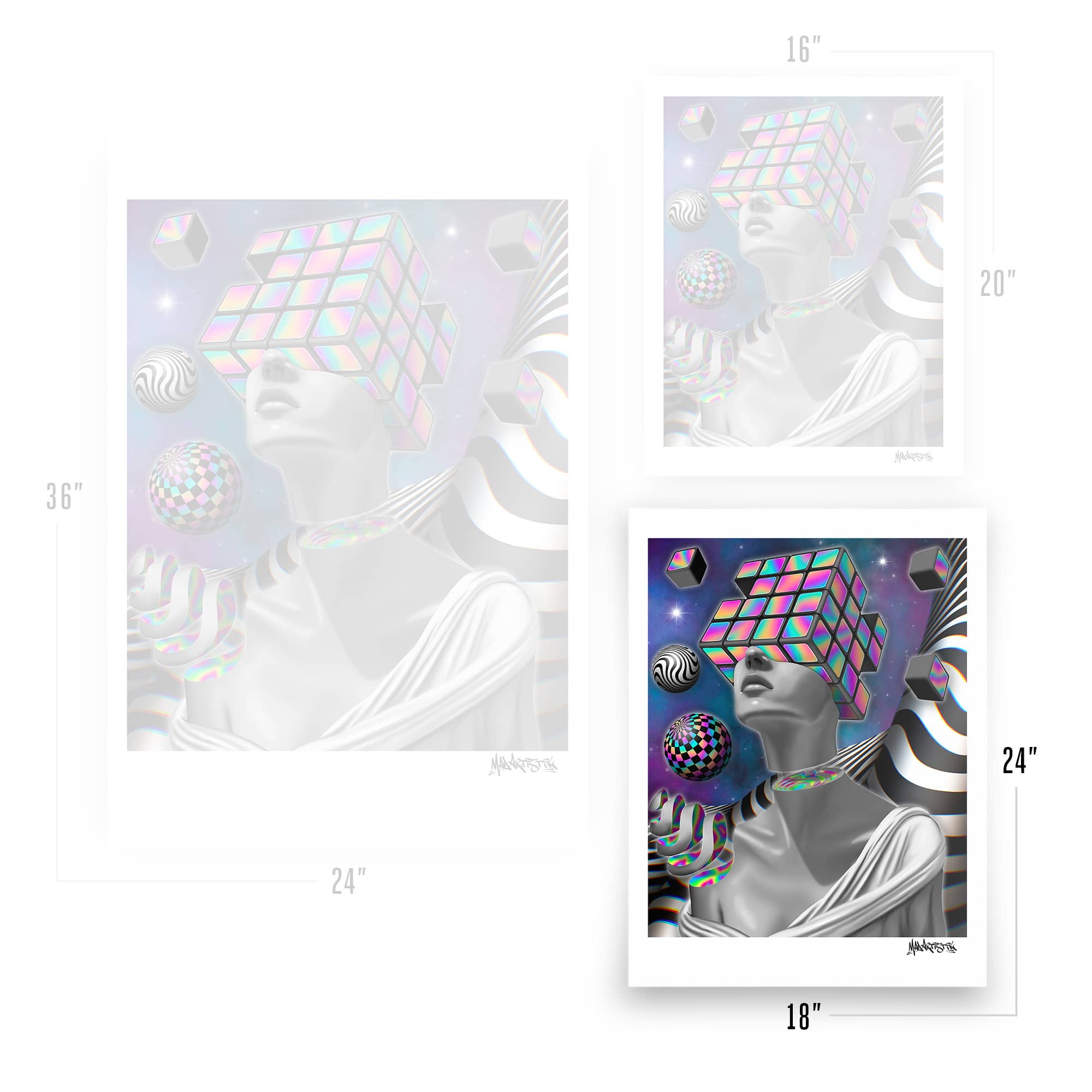 Mad Artistik | Cubes | Art Print