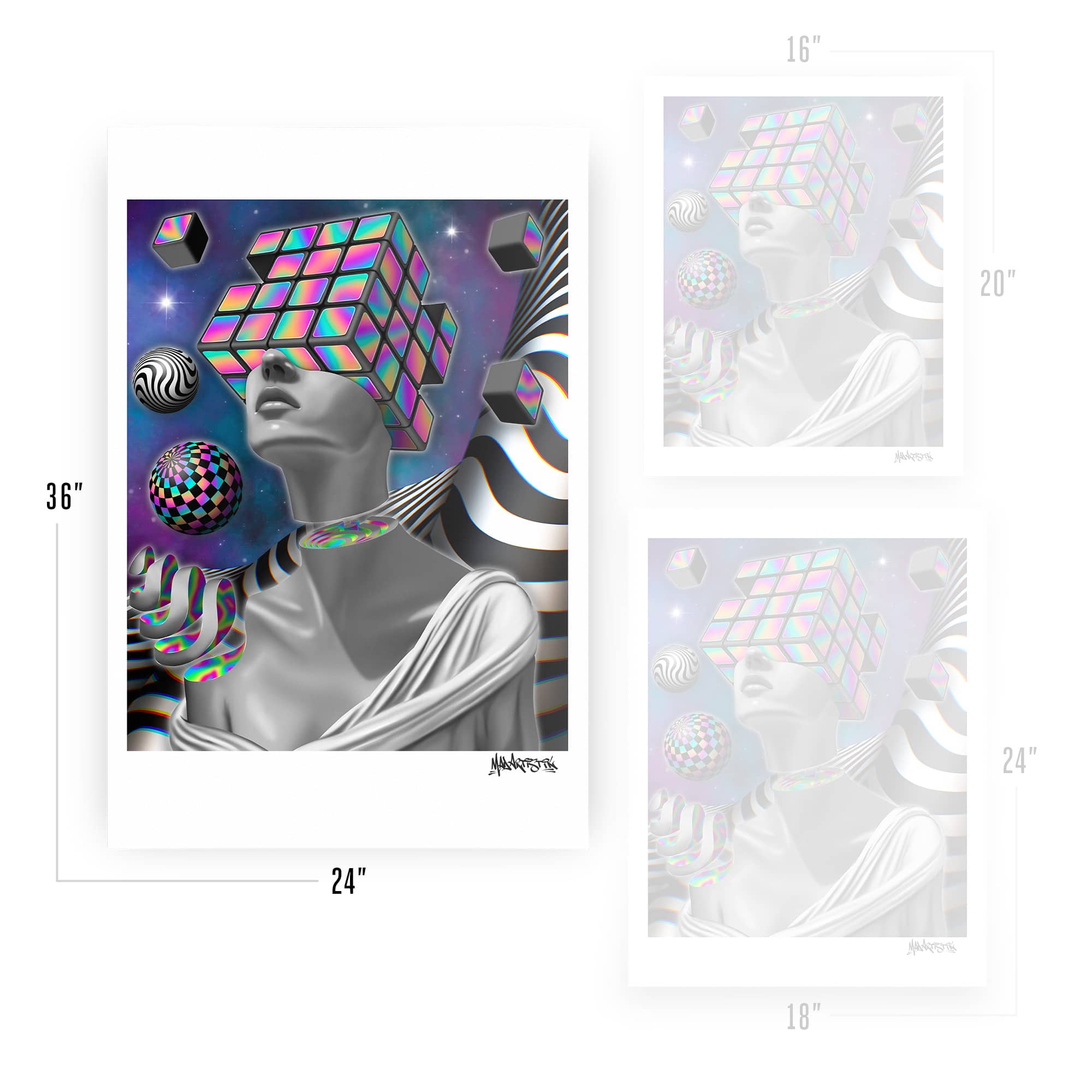 Mad Artistik | Cubes | Art Print