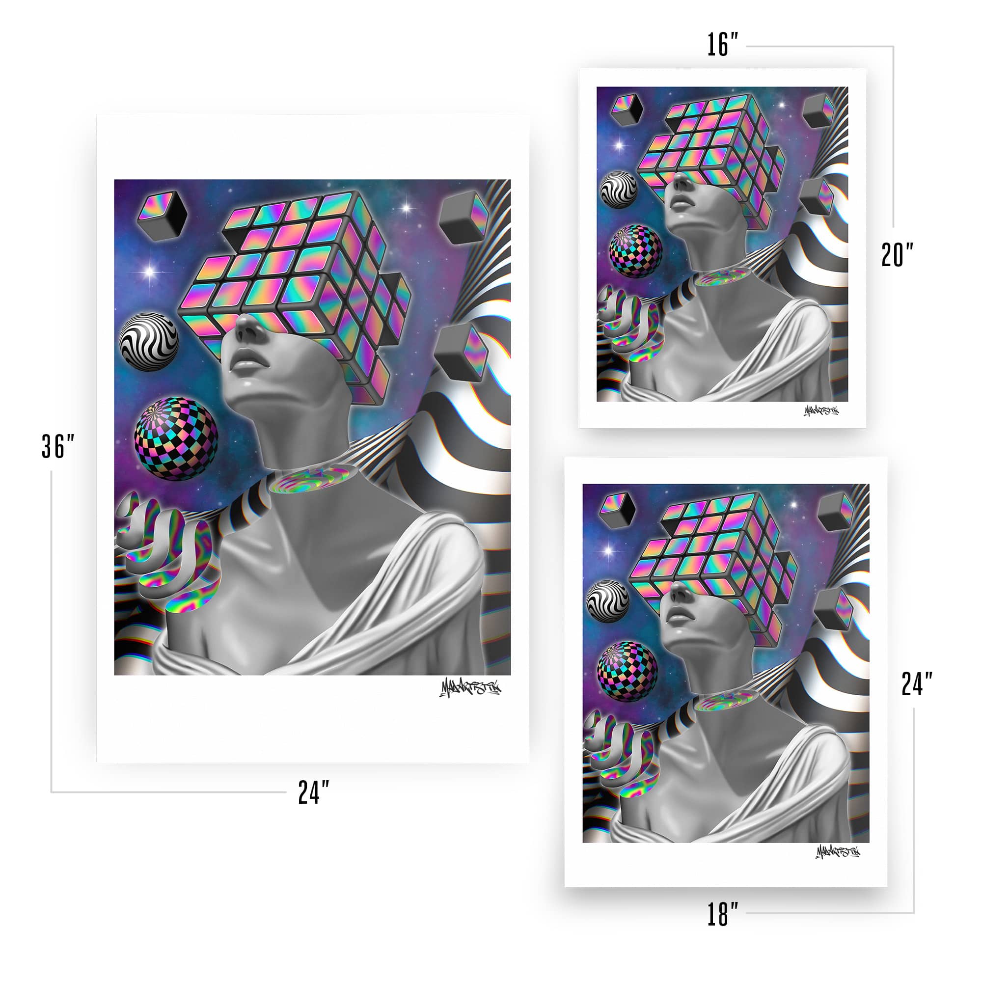 Mad Artistik | Cubes | Art Print