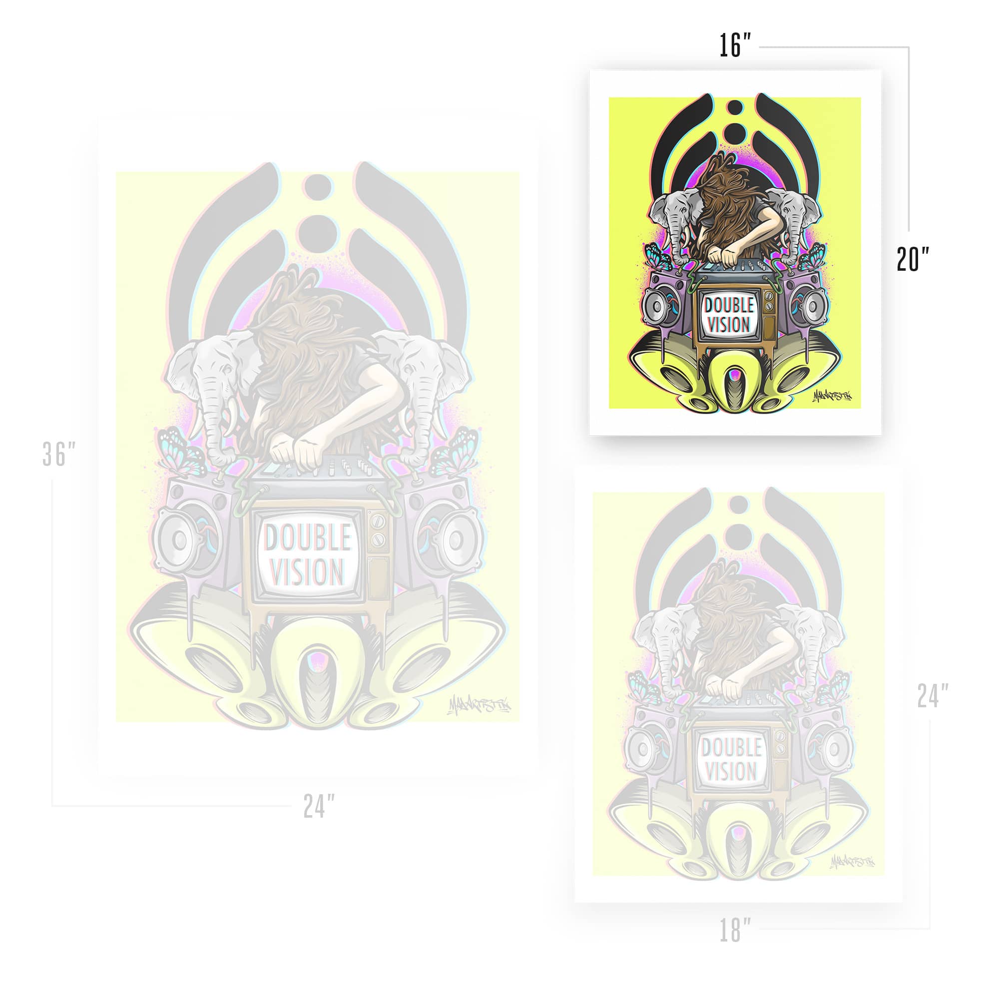 Mad Artistik | Double Vision | Art Print