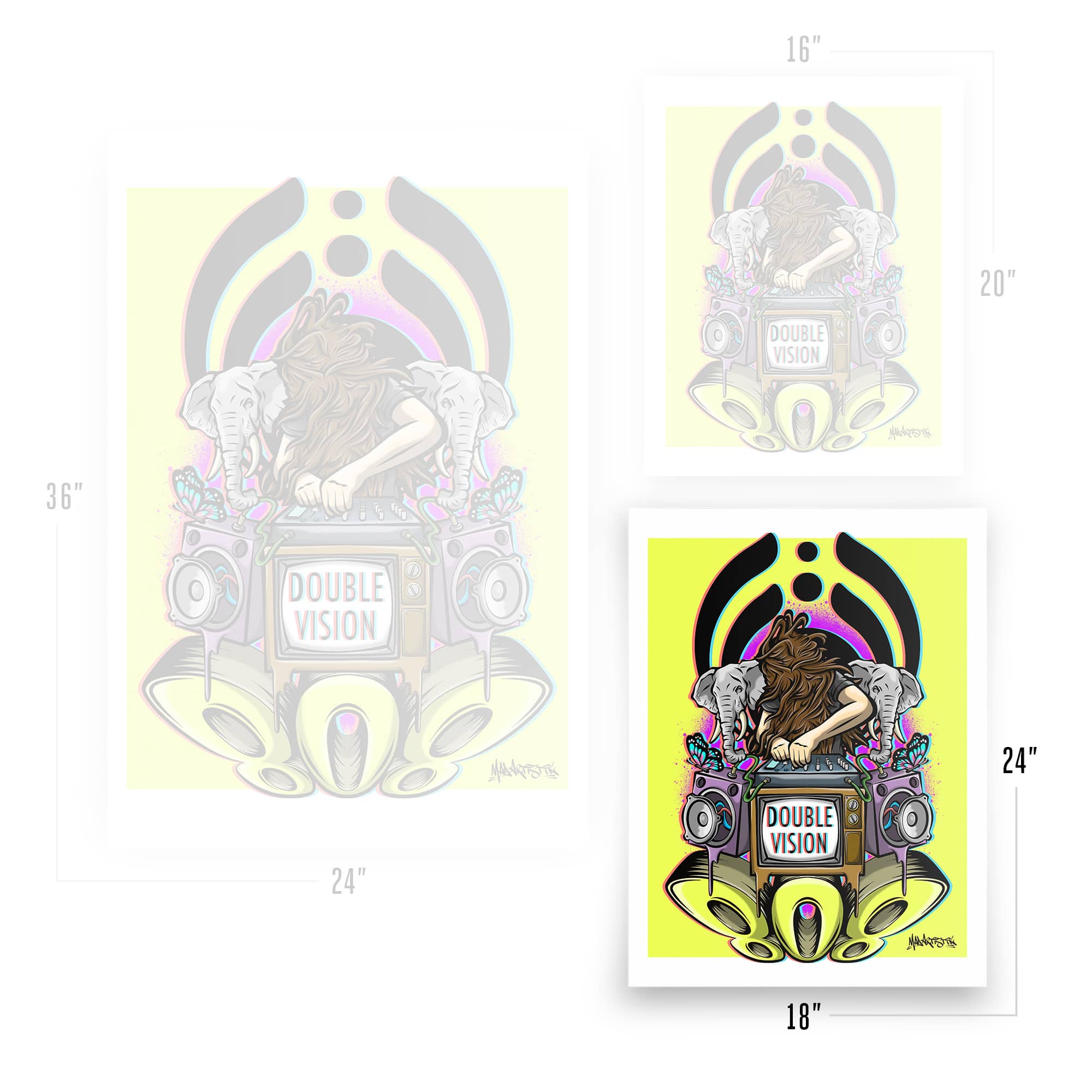 Mad Artistik | Double Vision | Art Print