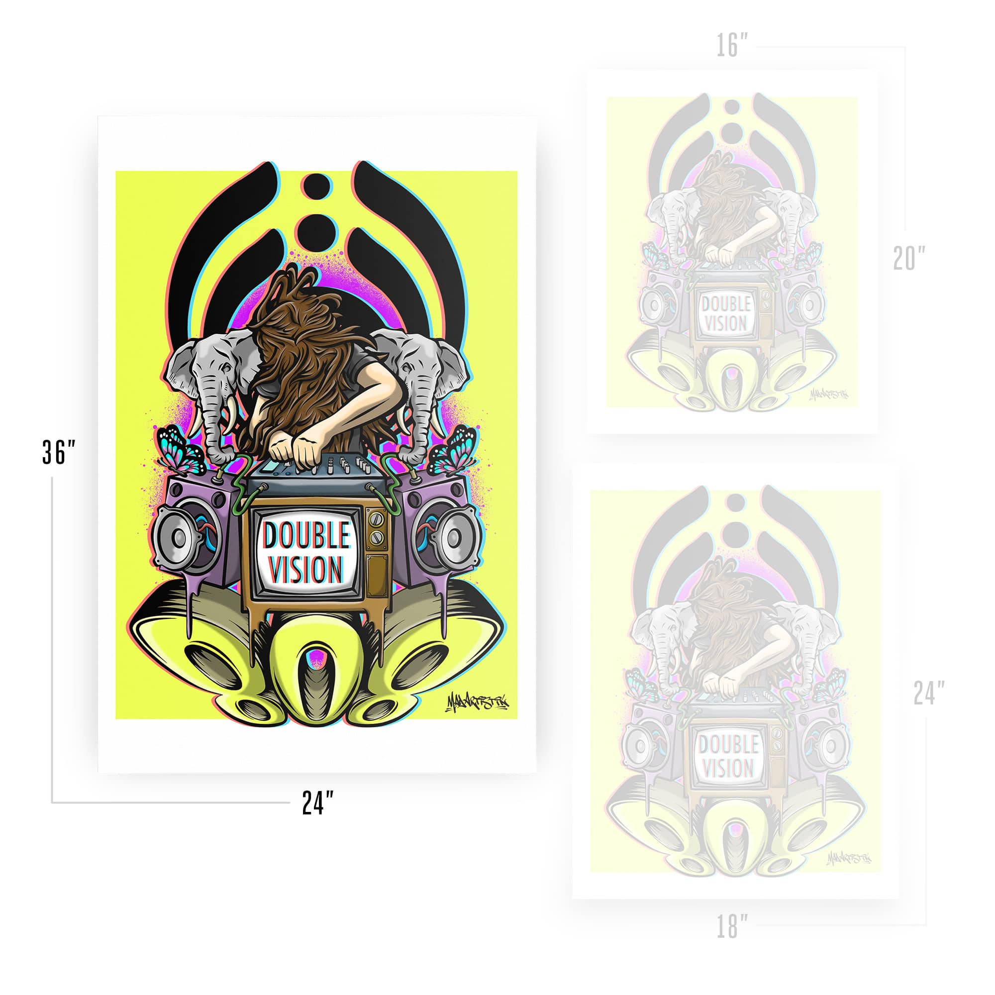 Mad Artistik | Double Vision | Art Print