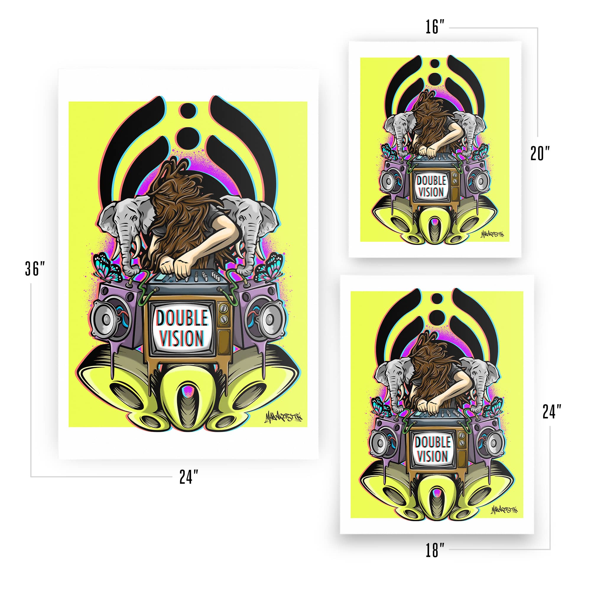 Mad Artistik | Double Vision | Art Print