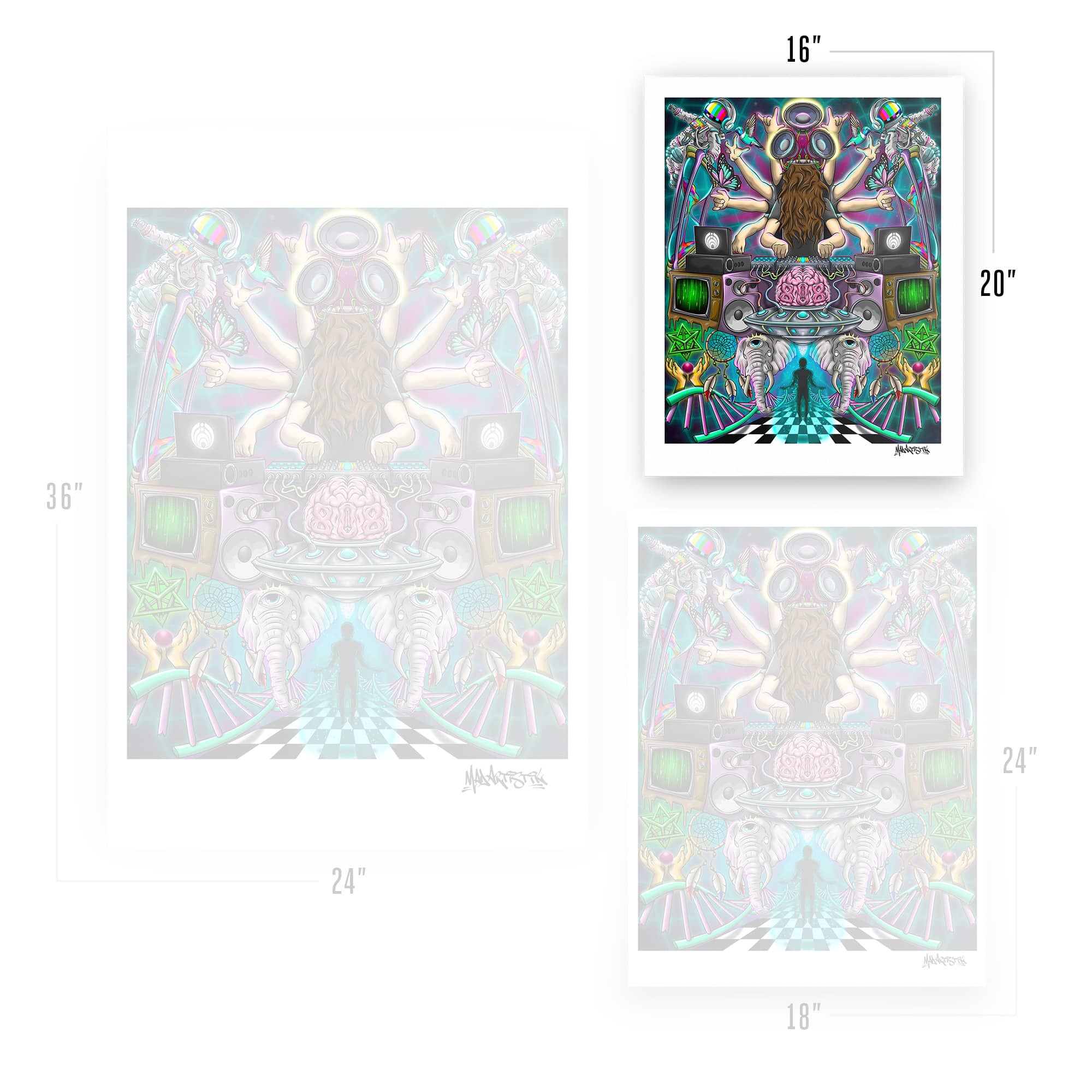 Mad Artistik | Lorin Brain | Art Print