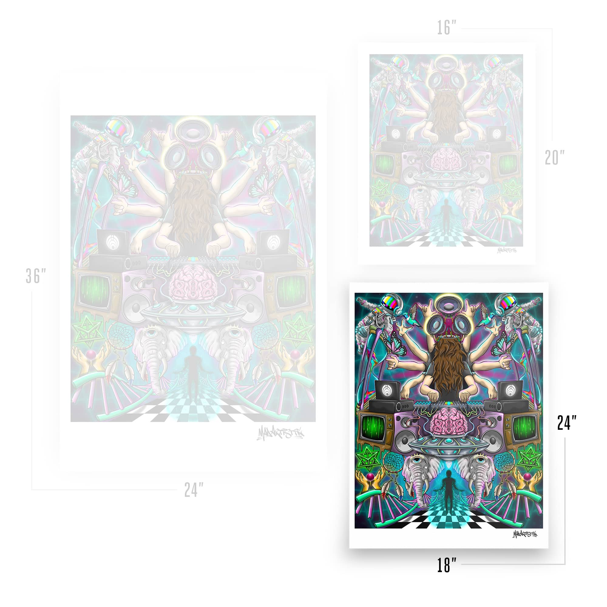 Mad Artistik | Lorin Brain | Art Print