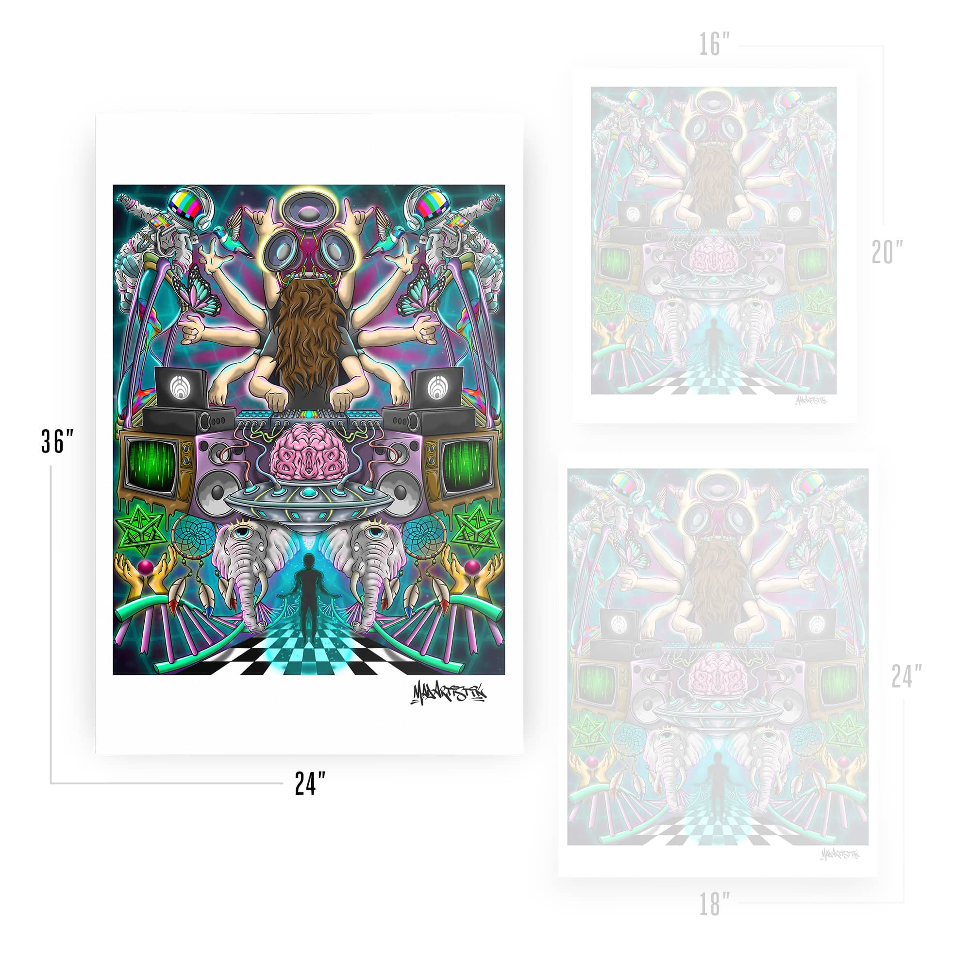Mad Artistik | Lorin Brain | Art Print