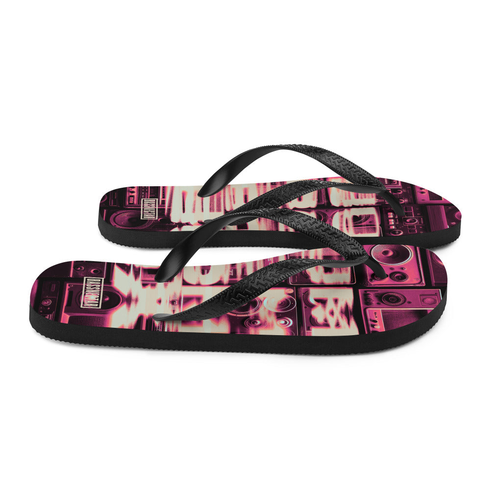 Boom boom boom box Flip-Flops
