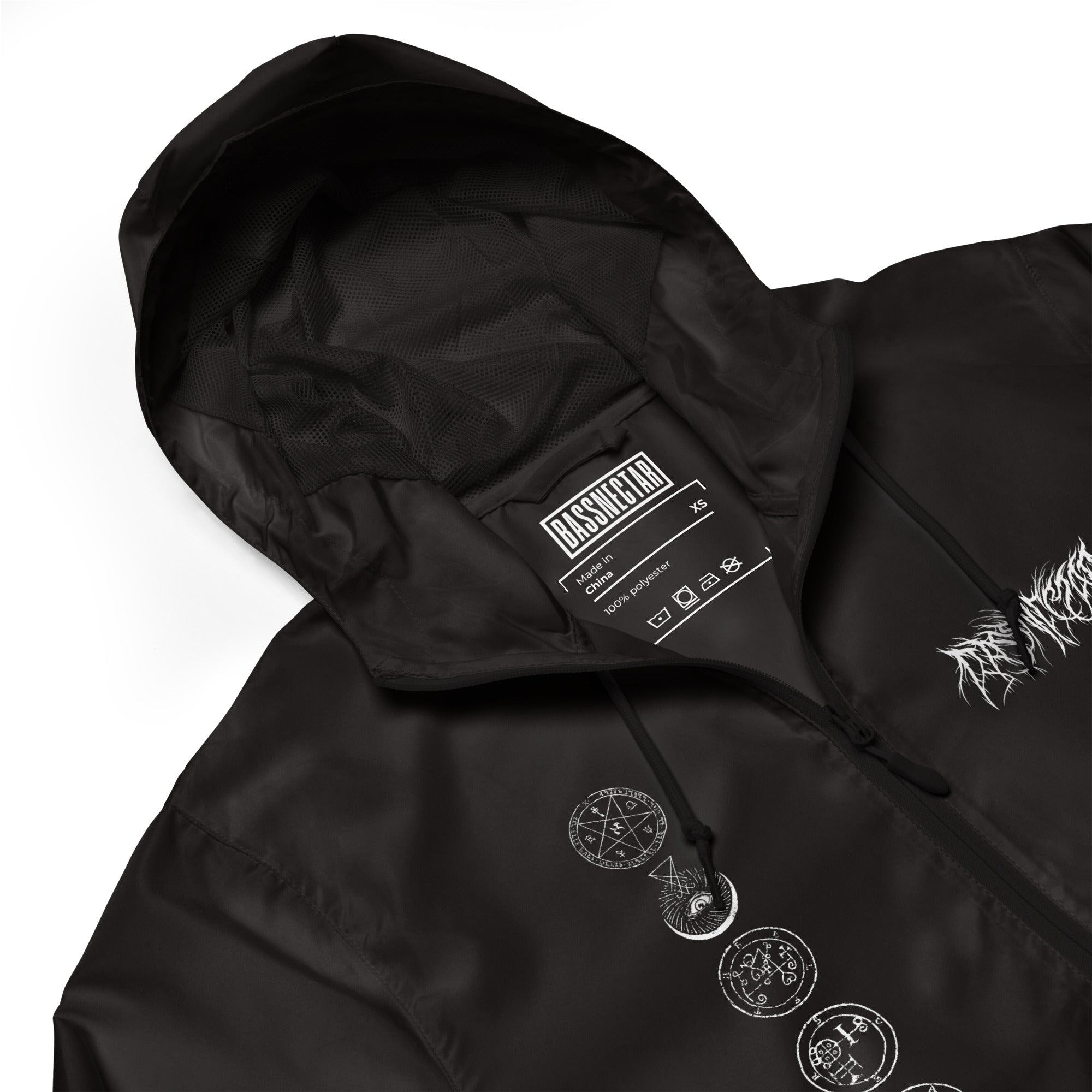 Bassnectar - Dark Party lightweight zip up windbreaker