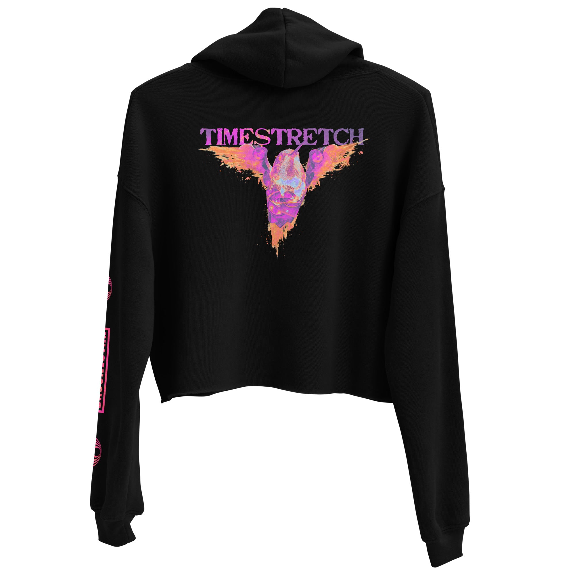 Timestretch Neon Cropped Hoodie