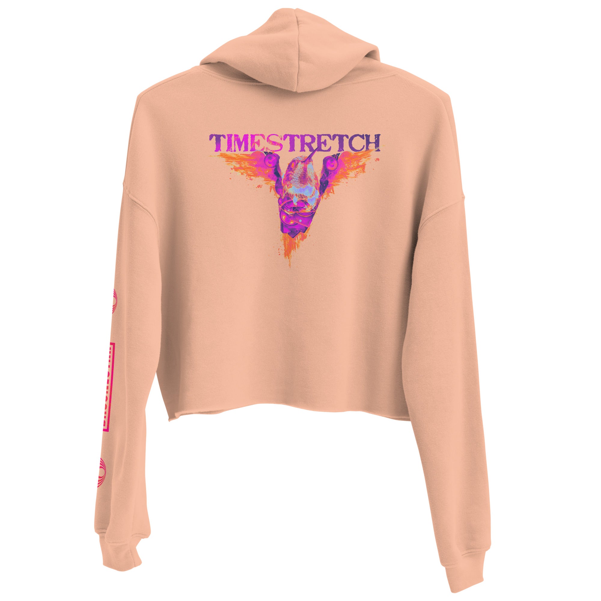 Timestretch Neon Cropped Hoodie