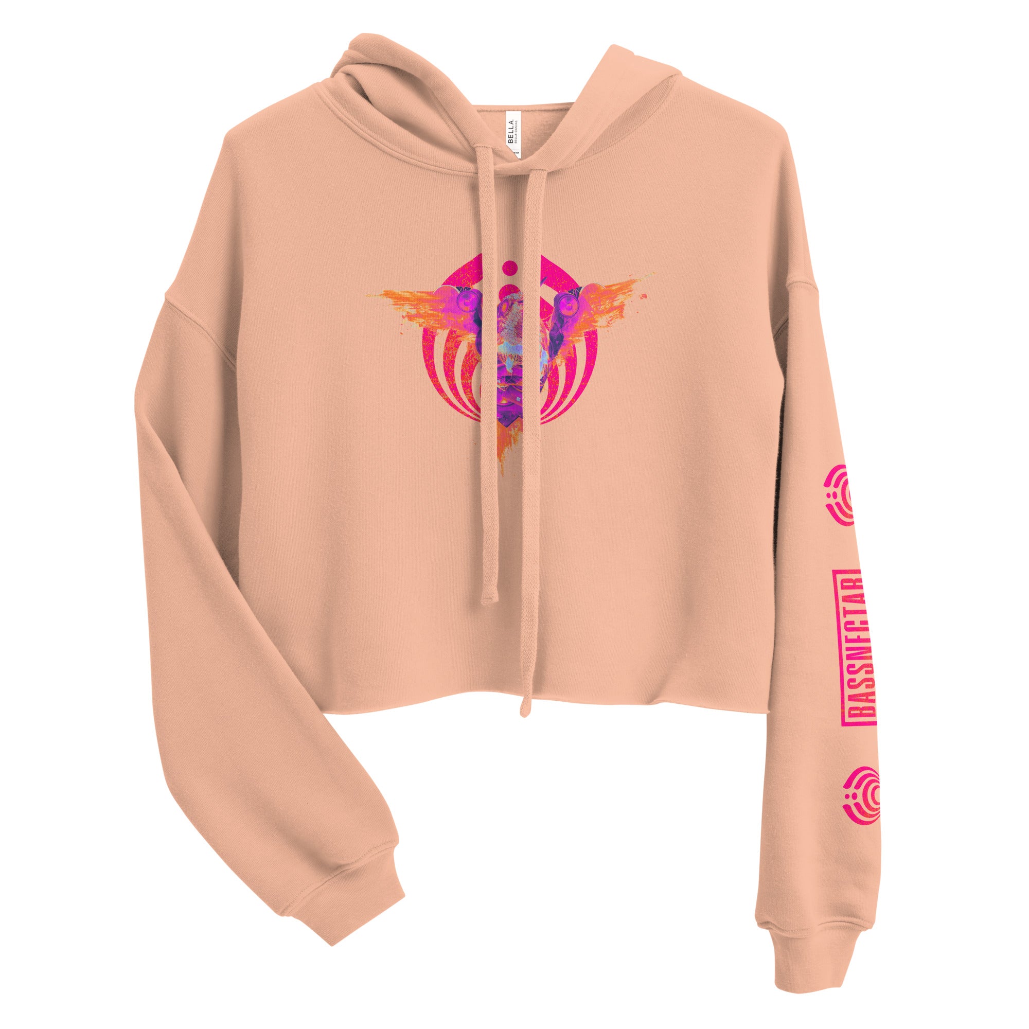 Timestretch Neon Cropped Hoodie