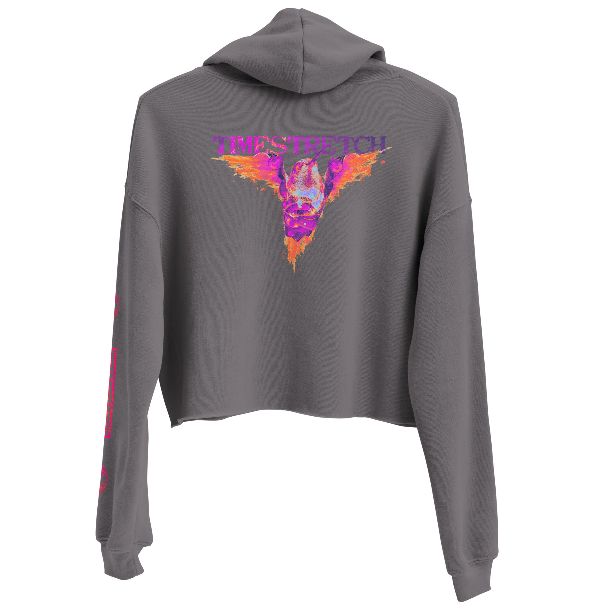 Timestretch Neon Cropped Hoodie