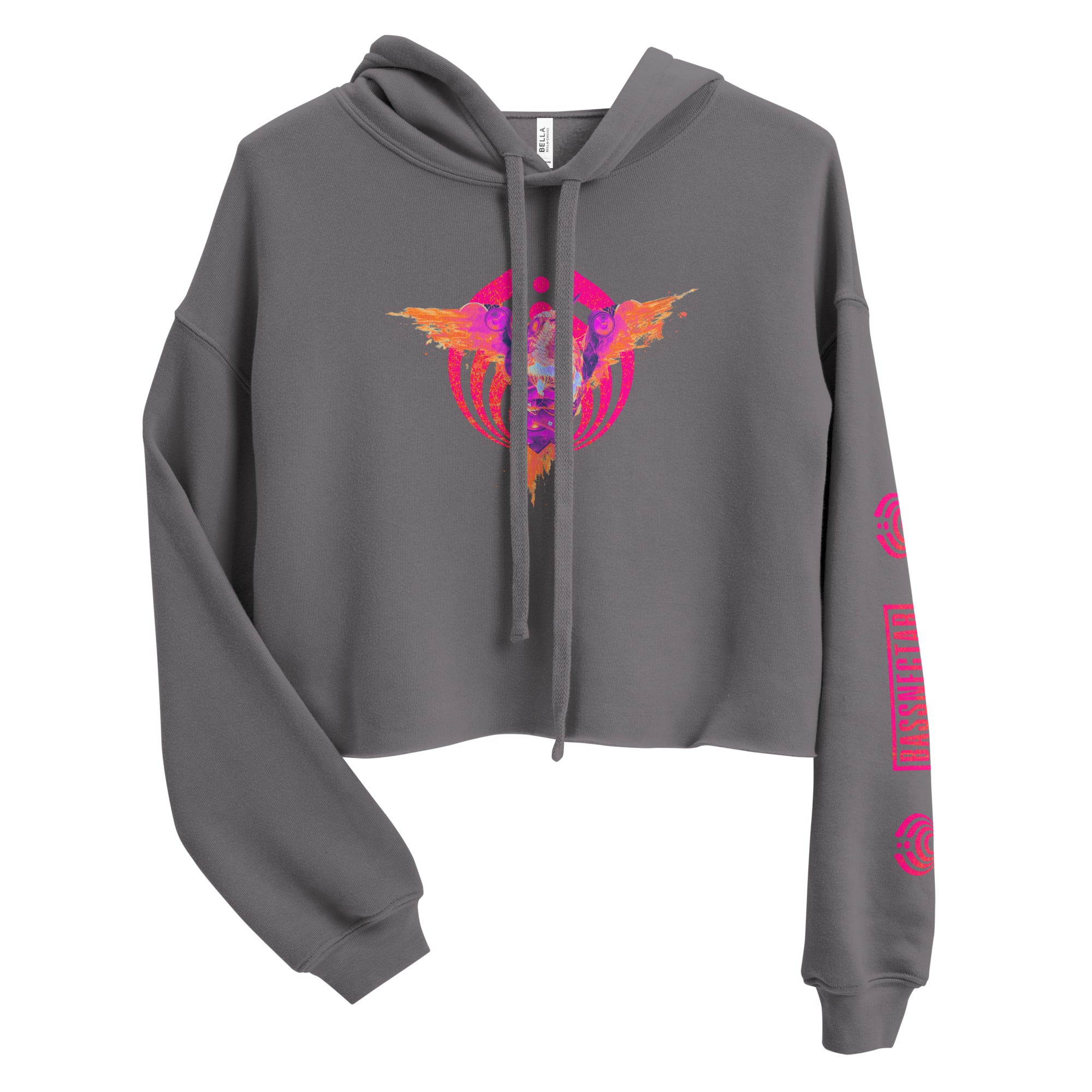 Timestretch Neon Cropped Hoodie